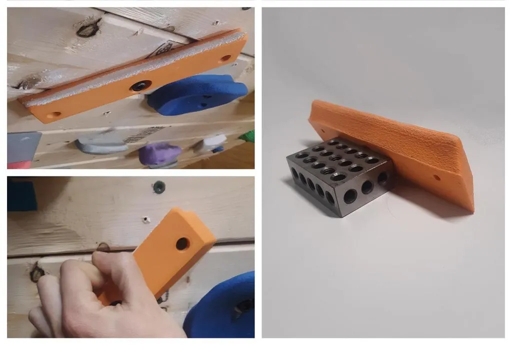 Tiêu đề Orange Keyway Plate Edge Climbing Hold Tóm tắt Kẹp giữ leo