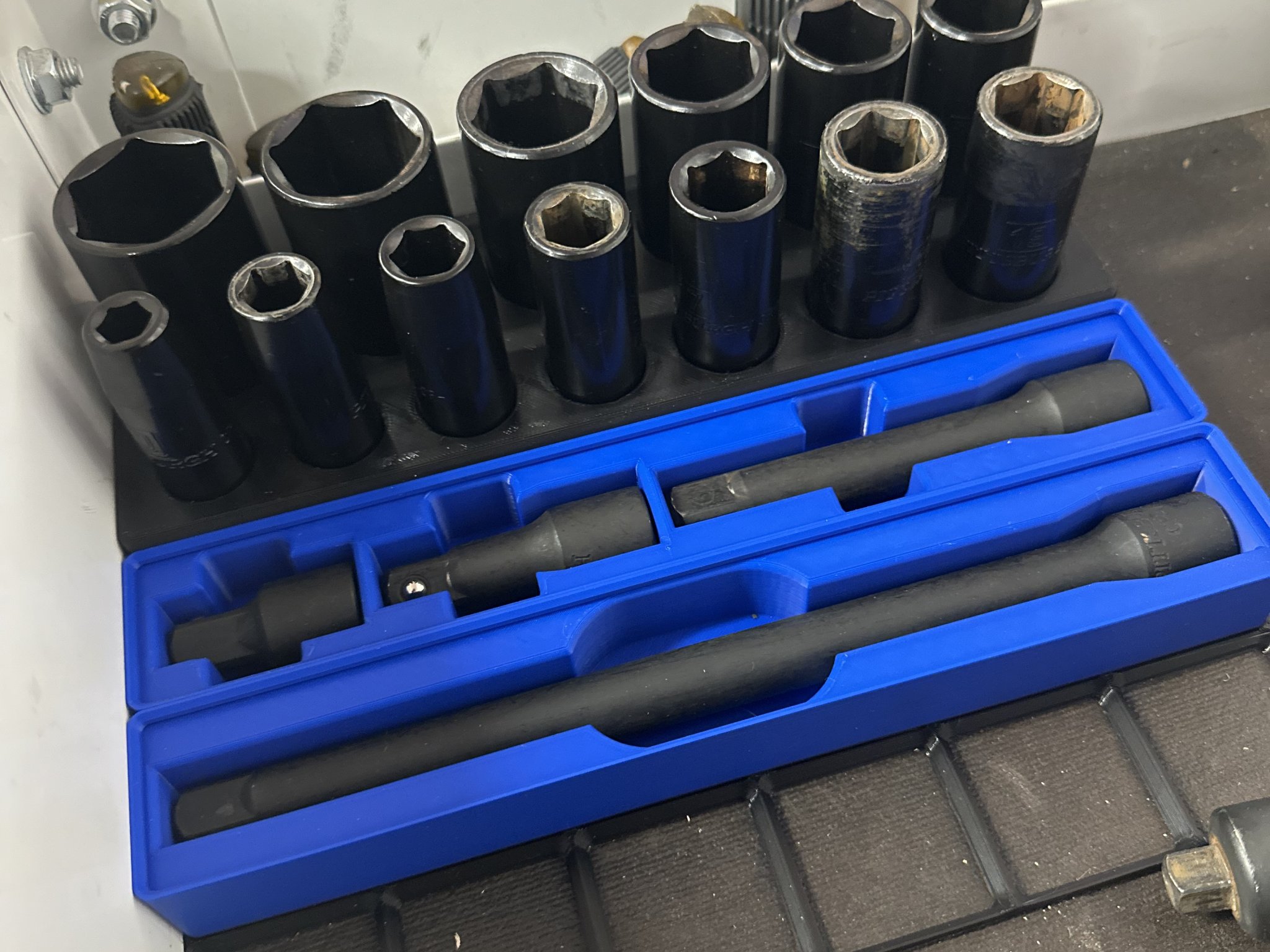 Gridfinity HF 1/2" Deep Impact Socket Holder