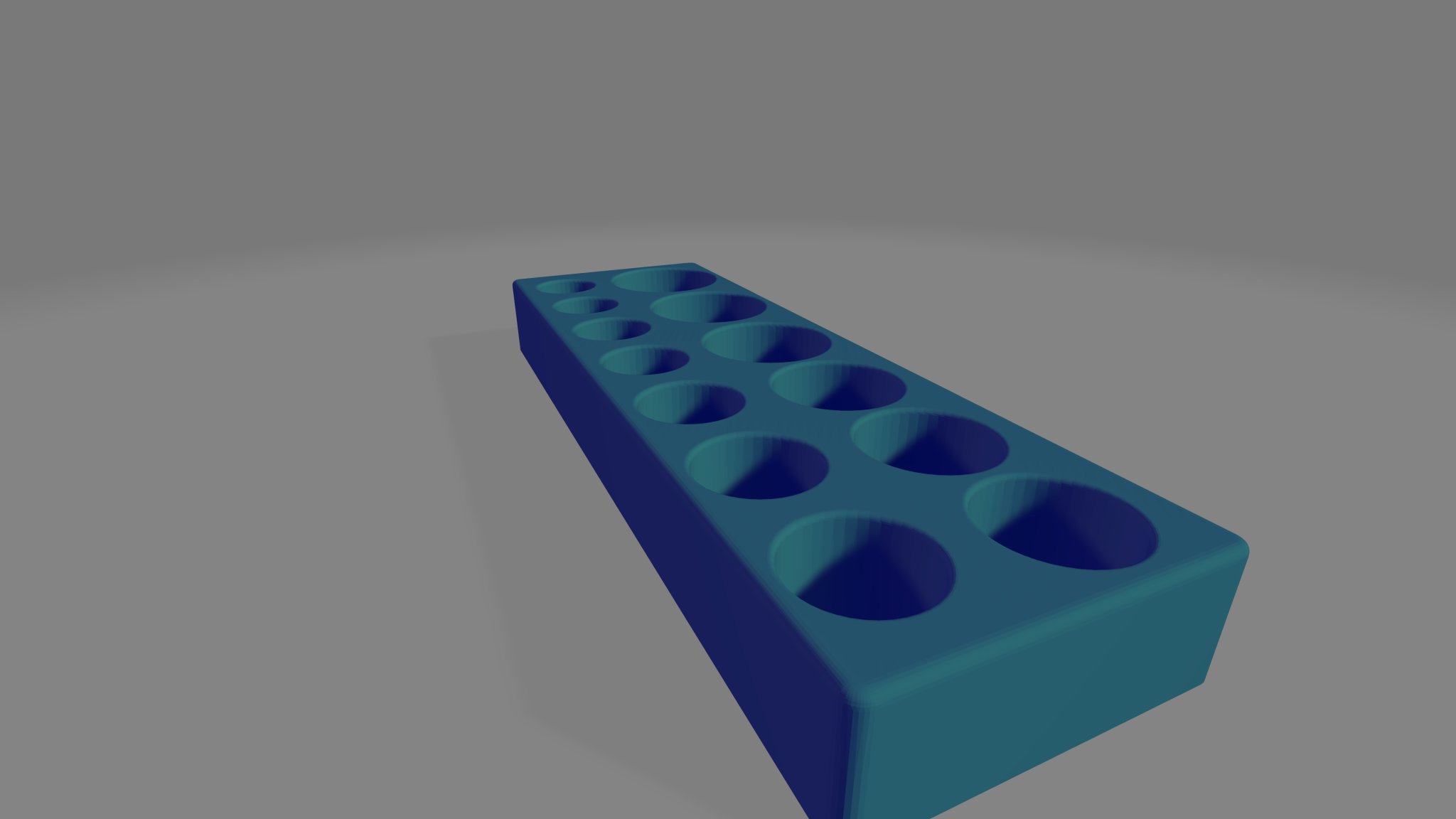 Gridfinity HF 1/2" Deep Impact Socket Holder