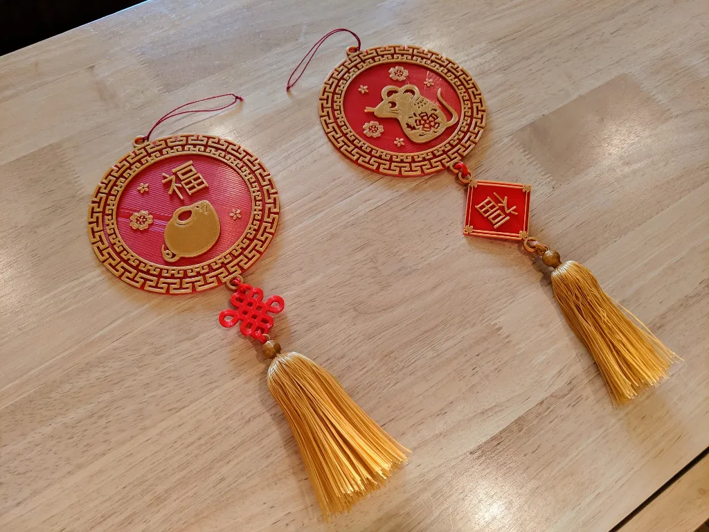 Year of the Rat Lunar New Year Decorations