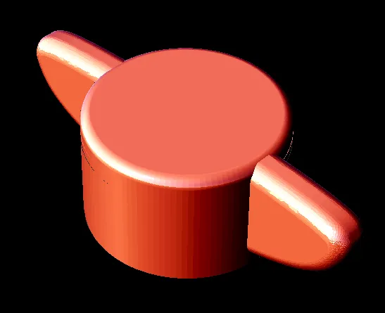 Tiêu đề Núm điều chỉnh tinh chỉnh ngón tay cái có cánh V2 Tóm