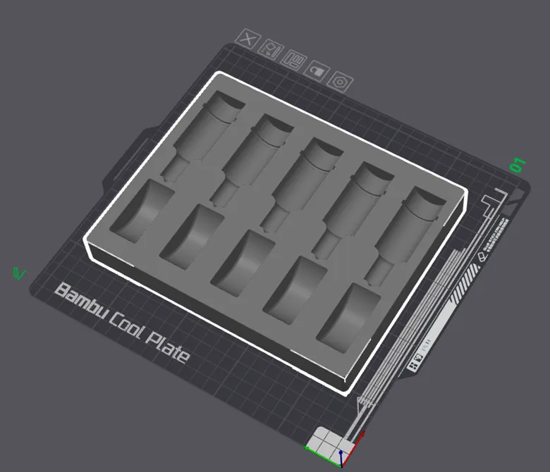 Tiêu đề Khay đột dập Gridfinity 4x5 Tóm tắt Khay Gridfinity này
