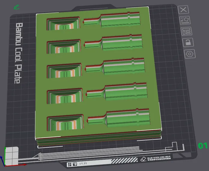 Tiêu đề Khay đột dập Gridfinity 4x5 Tóm tắt Khay Gridfinity này