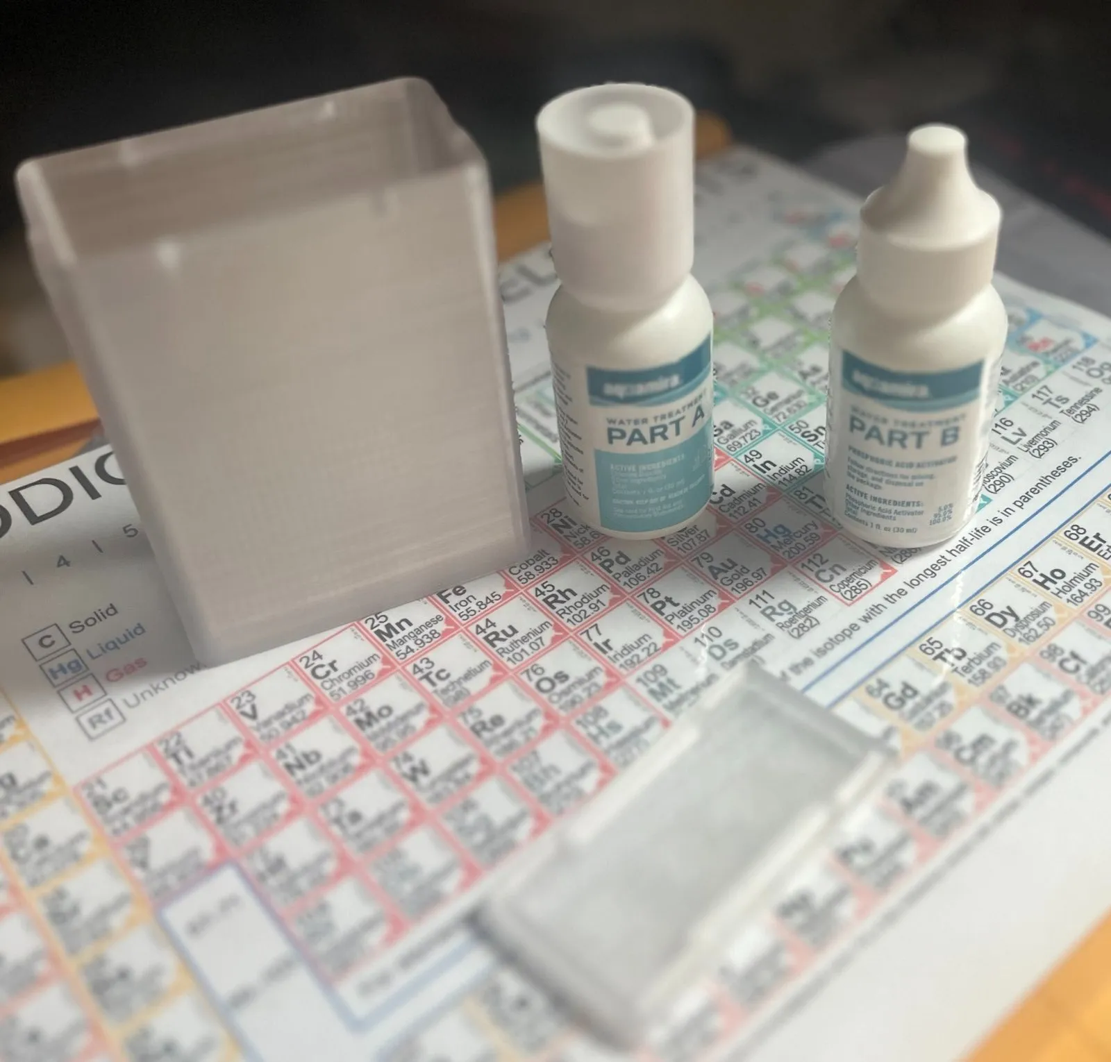 Tiêu đề Hộp đựng vừa vặn xử lý nước Aquamira Tổng hợp