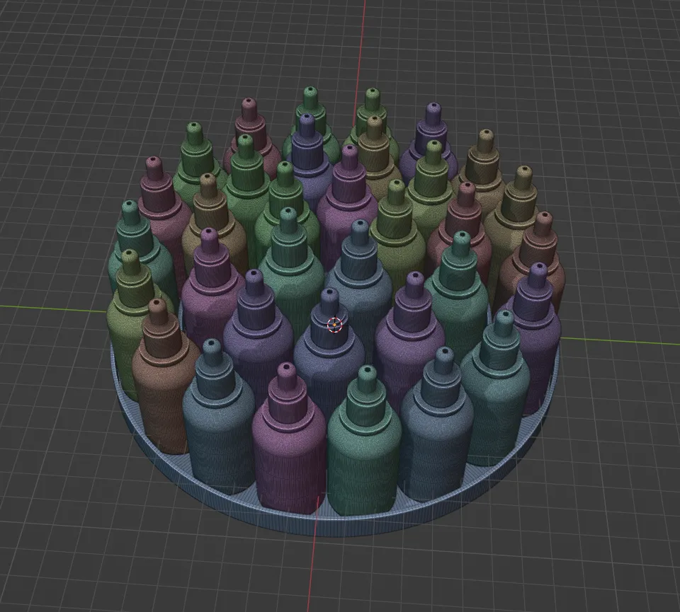 Larger Vallejo paint carousel holder