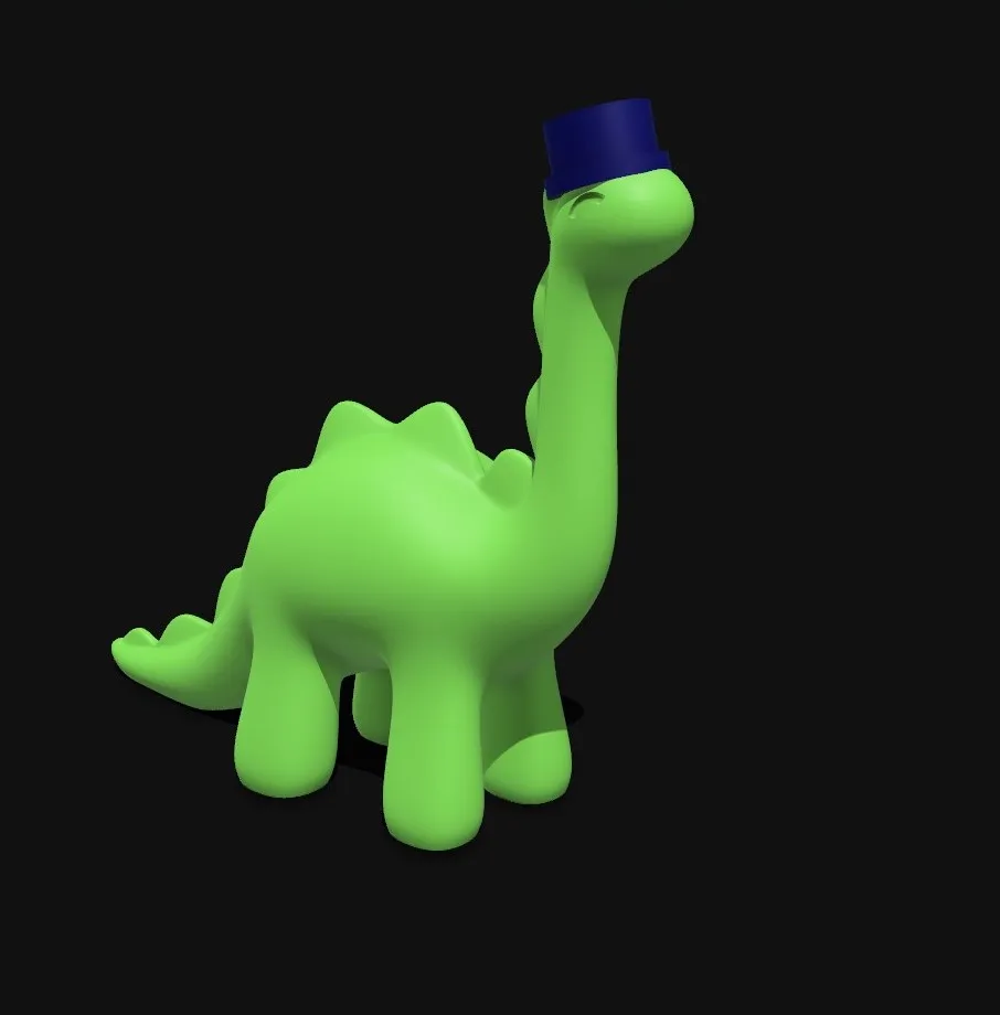 Khủng long đội mũ trên đầu