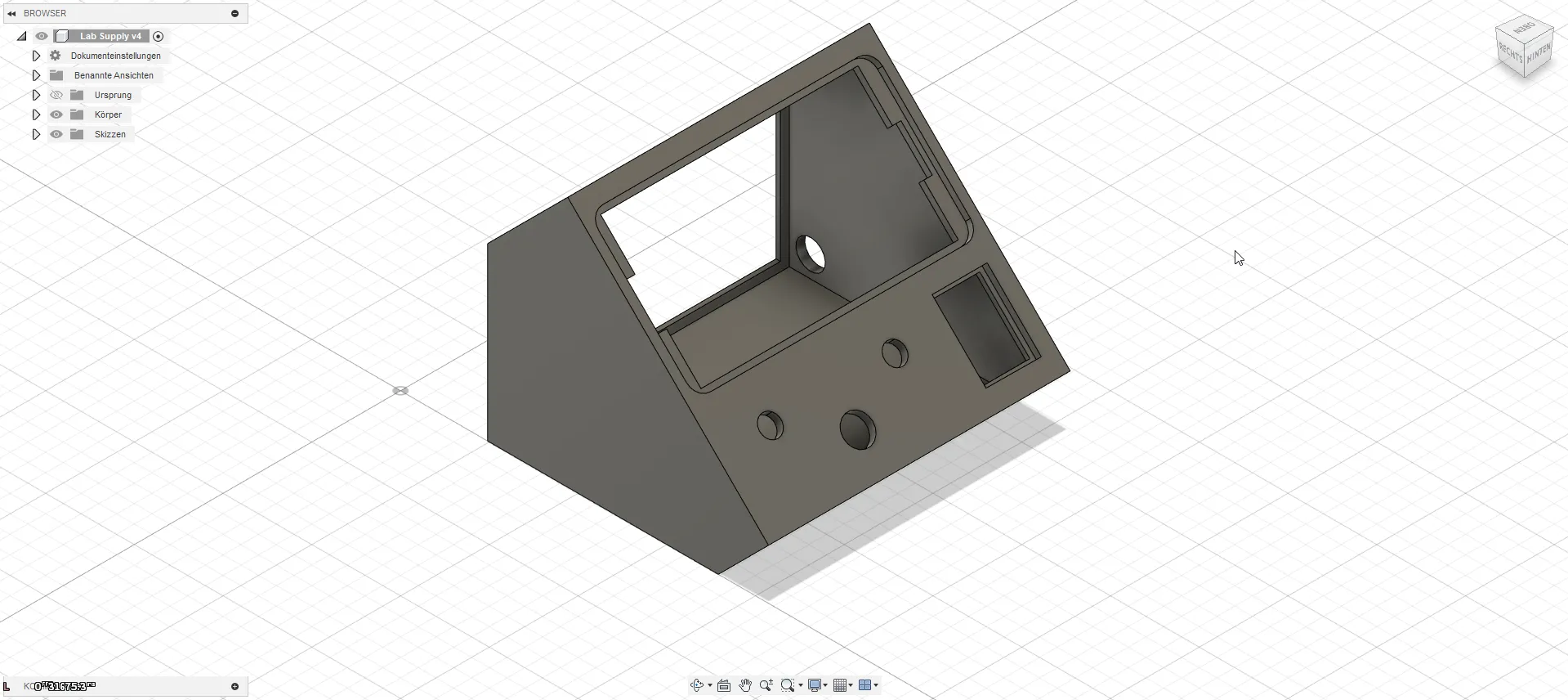 E-Lab Power supply mod (slotted vents, barrel plugs)