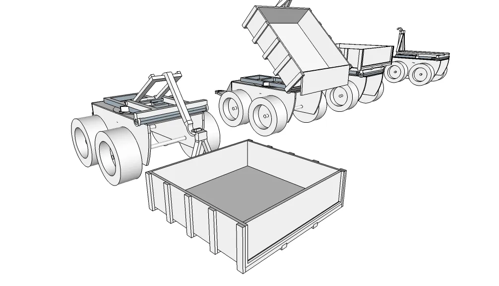 Rơ moóc Igráček MULTIGO - Thùng Chở Hàng
