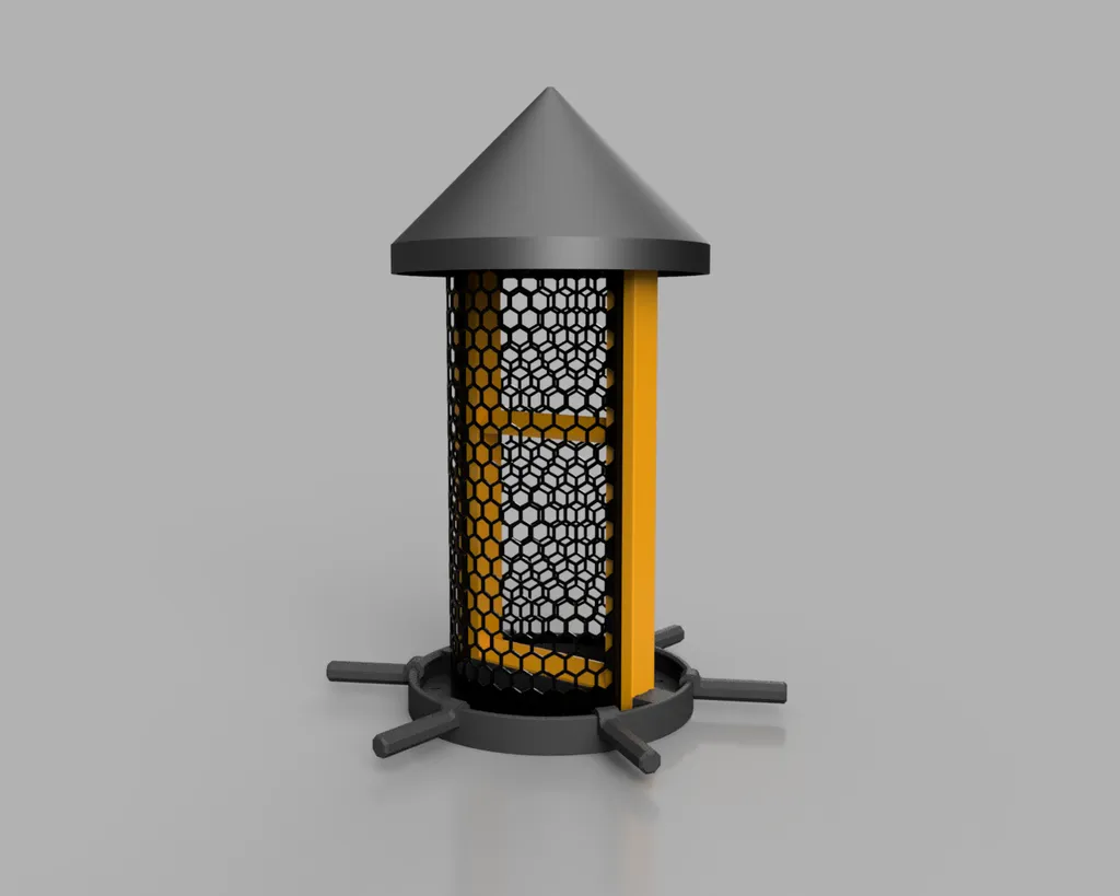 Tiêu đề Futtersäule für Erdnüsse Vogelfutter rund zum Aufhängen oder