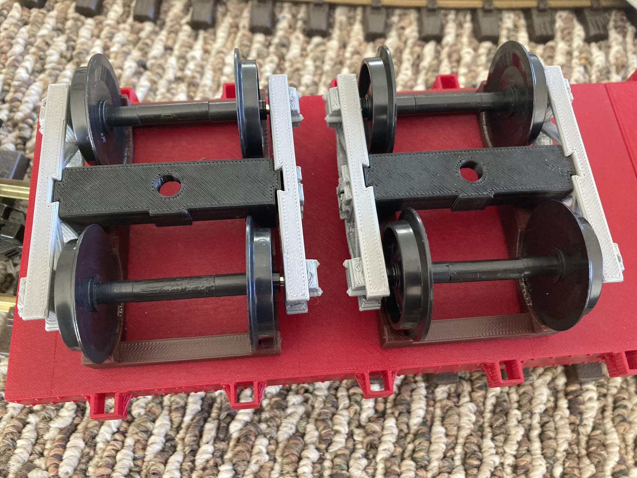 G-Scale 1:29 Dollie Cho Khung Xe Tải Kèm Bánh Xe Nhựa