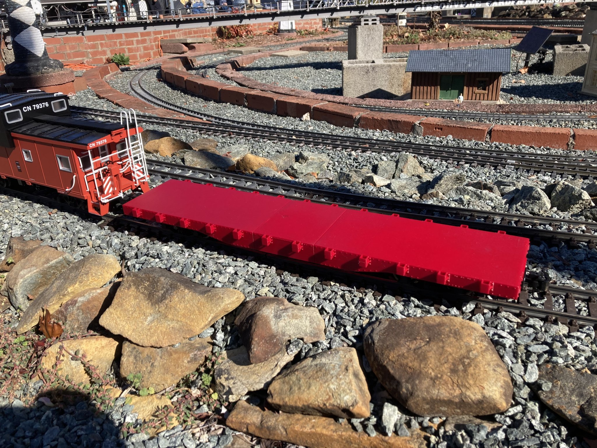 Tàu G-Scale 1:29 Dài 48' Có Giá Đỡ Khớp Nối Gắn Thân