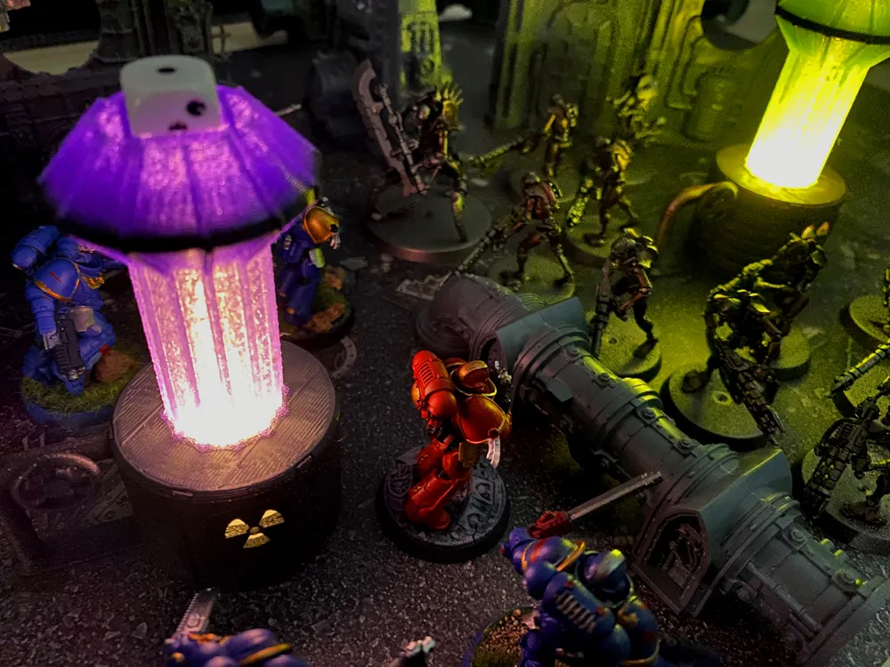 Tiêu đề Đèn LED-Mục tiêu-Marker để bàn được in 3D DIY cho WARH