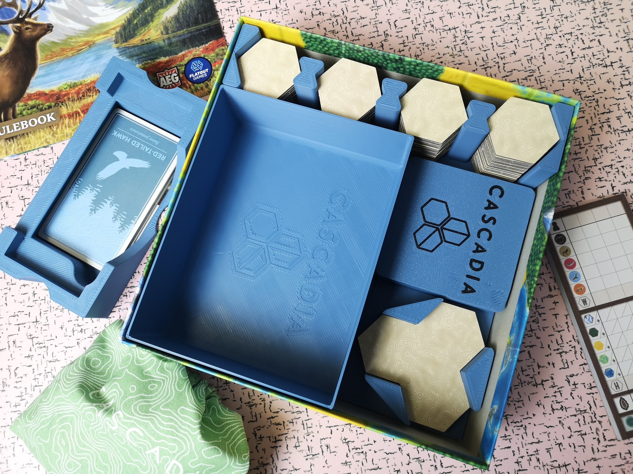 Cascadia Board Game Insert Remix