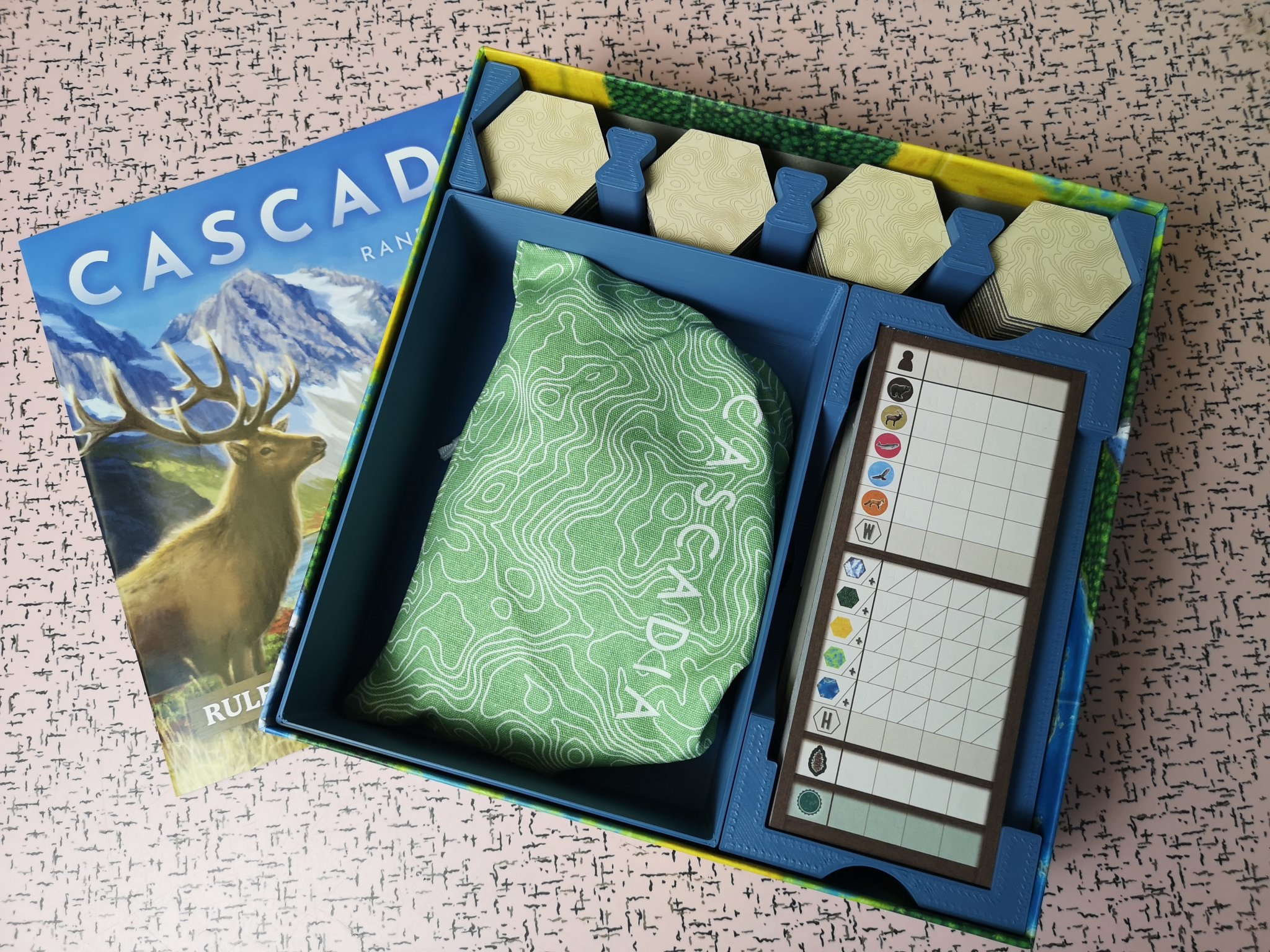 Cascadia Board Game Insert Remix
