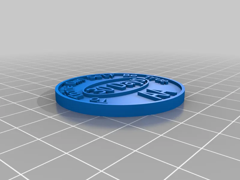 AA Sobriety Chip Coin - 30 Days - To thine own self be true