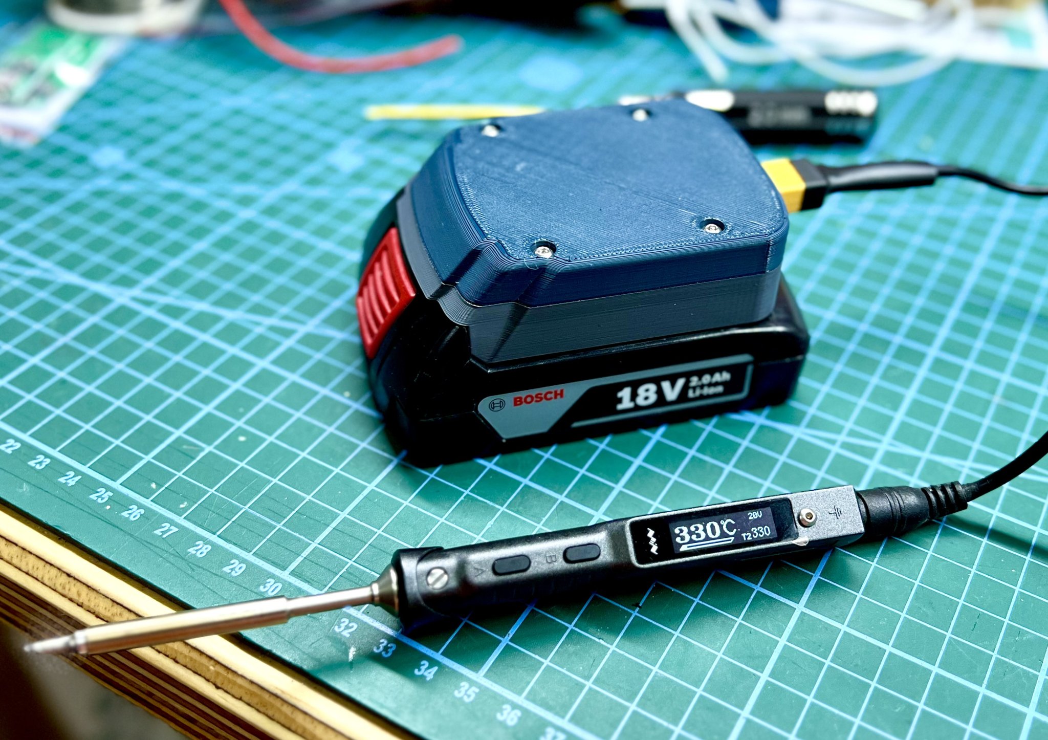 Bộ Chuyển Đổi Pin Bosch 18V sang XT60 - Có CAD