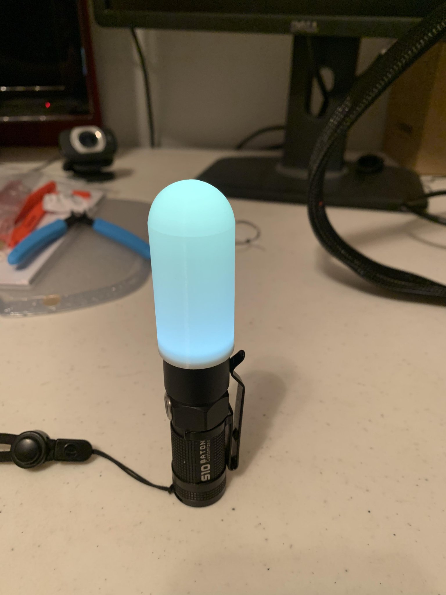 Tiêu đề Máy khuếch tán dùi cui Olight S10 Tóm tắt Vỏ khuếch t