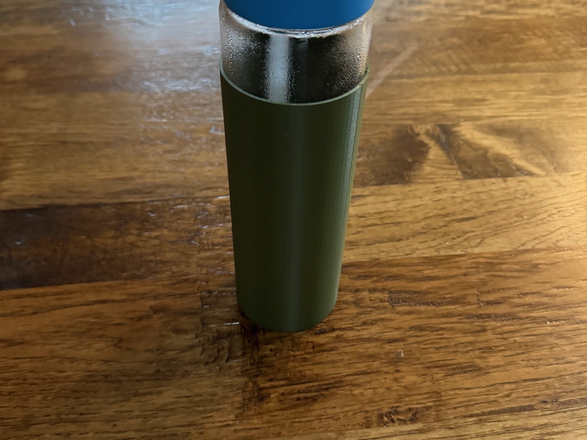 Clear Glass Water Bottle Cover