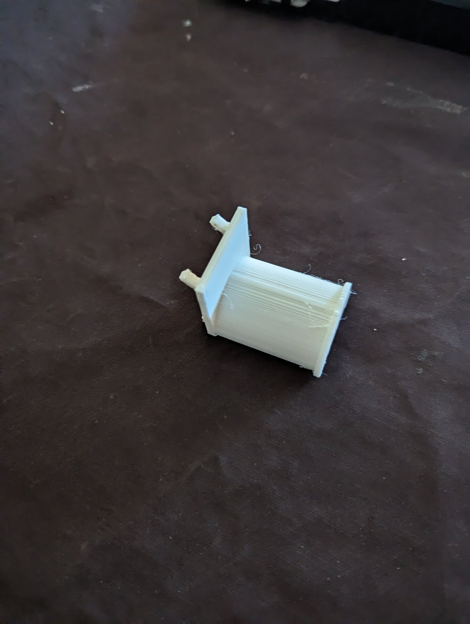 Small Filament Reel, spool or remnant holder for Pegboard