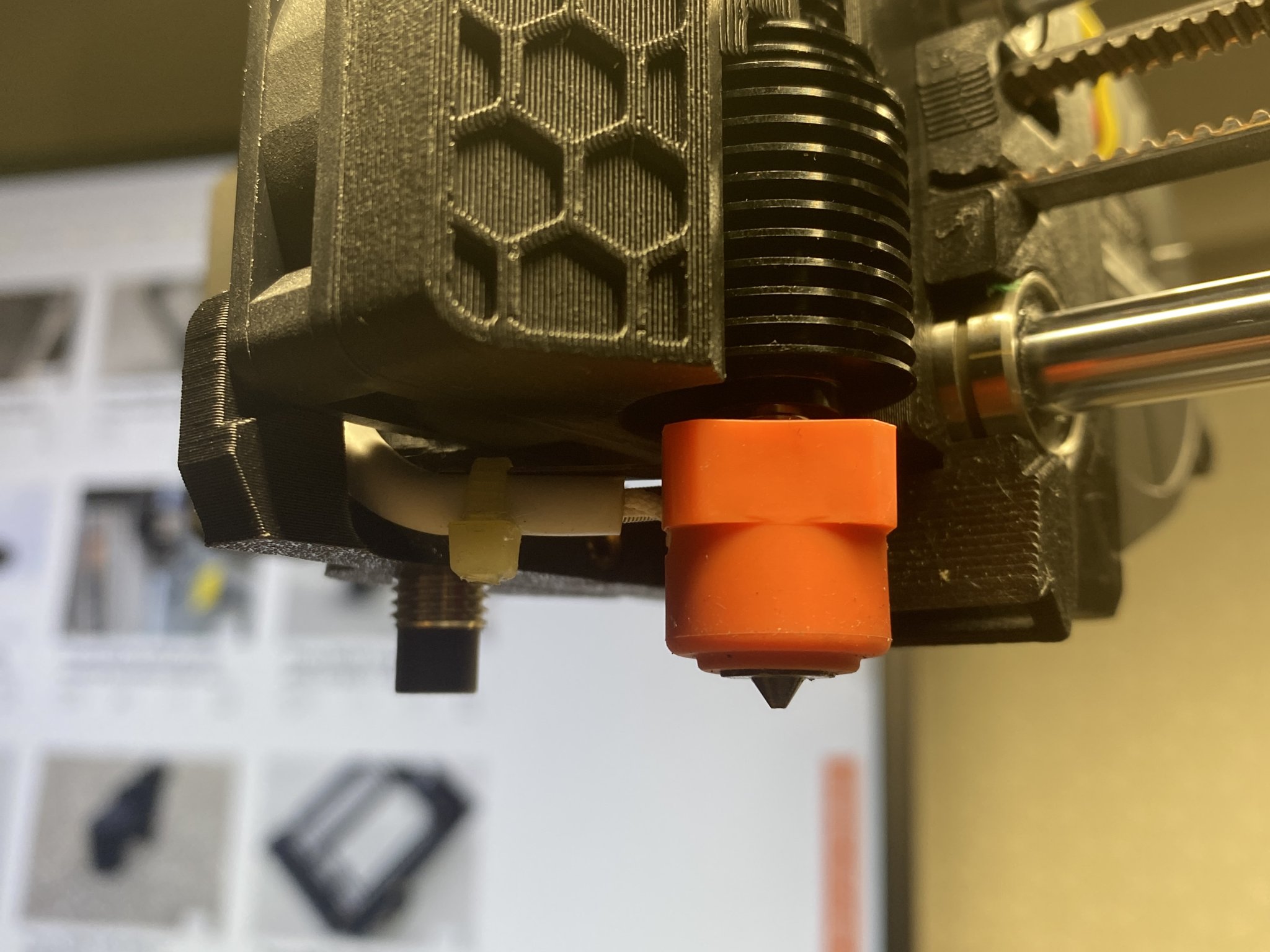Prusa MINI/MINI+ MINDA holder with cable stress relif and M3 heat set insert