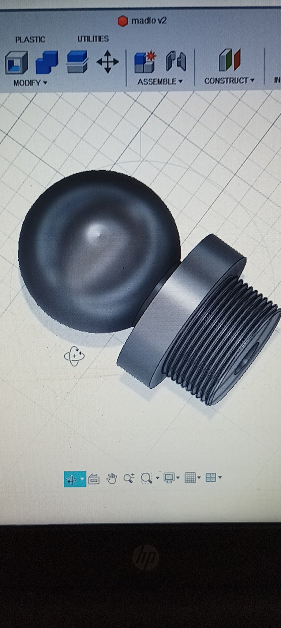 Tay nắm bi ren ngoài M30x1,5