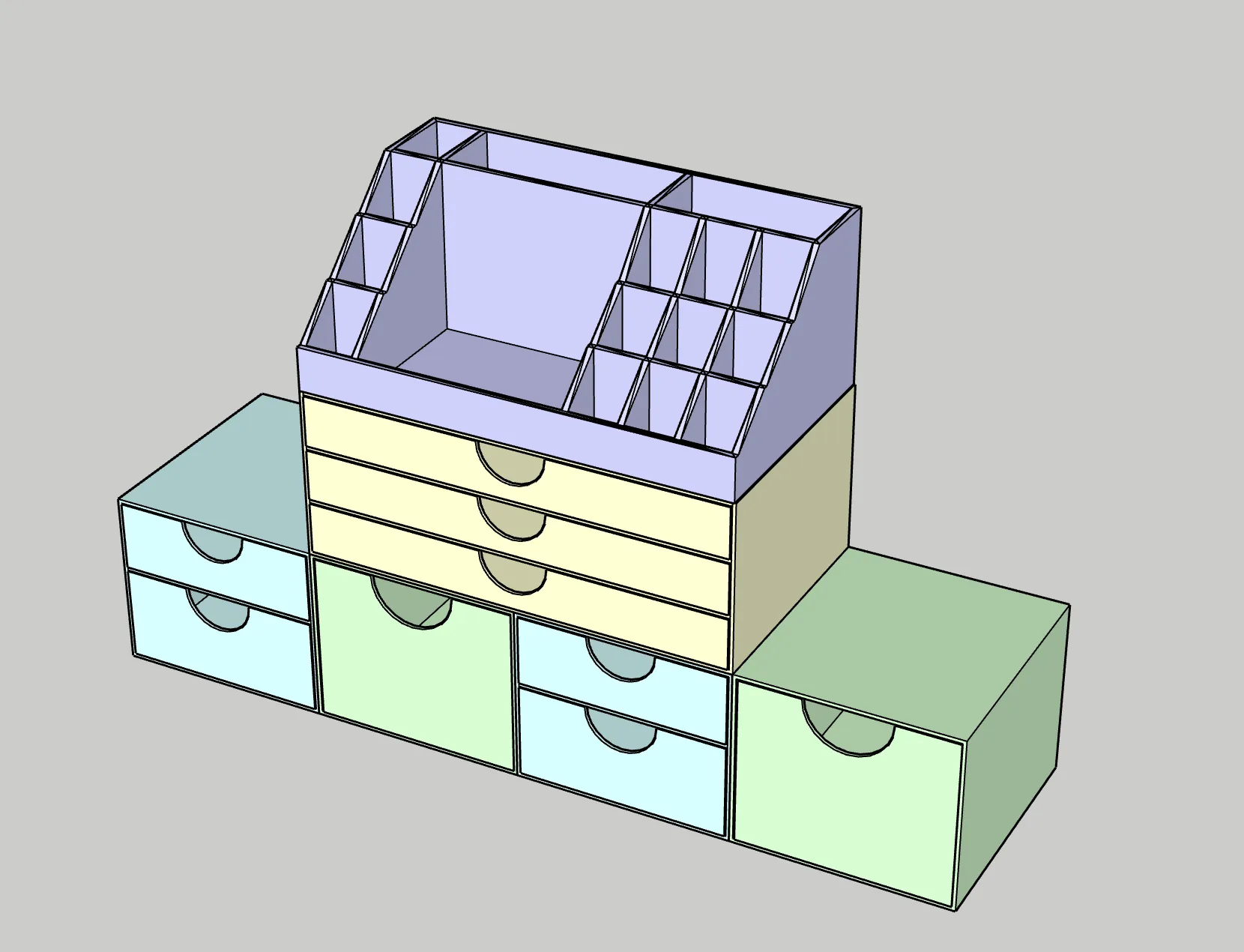 Tiêu đề ORGANIZZATORE GT133 Tóm tắt Organizzatore di trucchi con 15 c