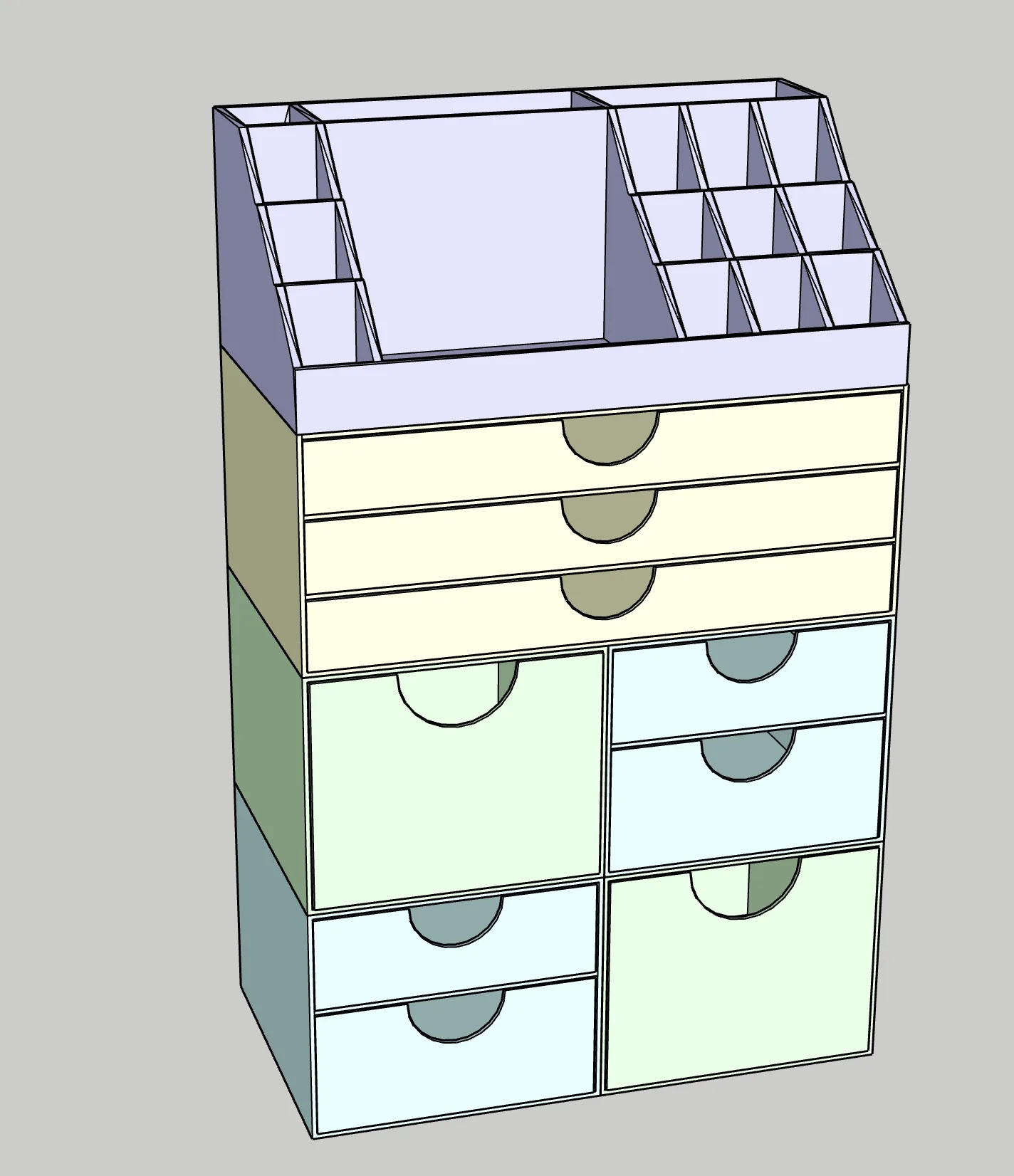 Tiêu đề ORGANIZZATORE GT133 Tóm tắt Organizzatore di trucchi con 15 c