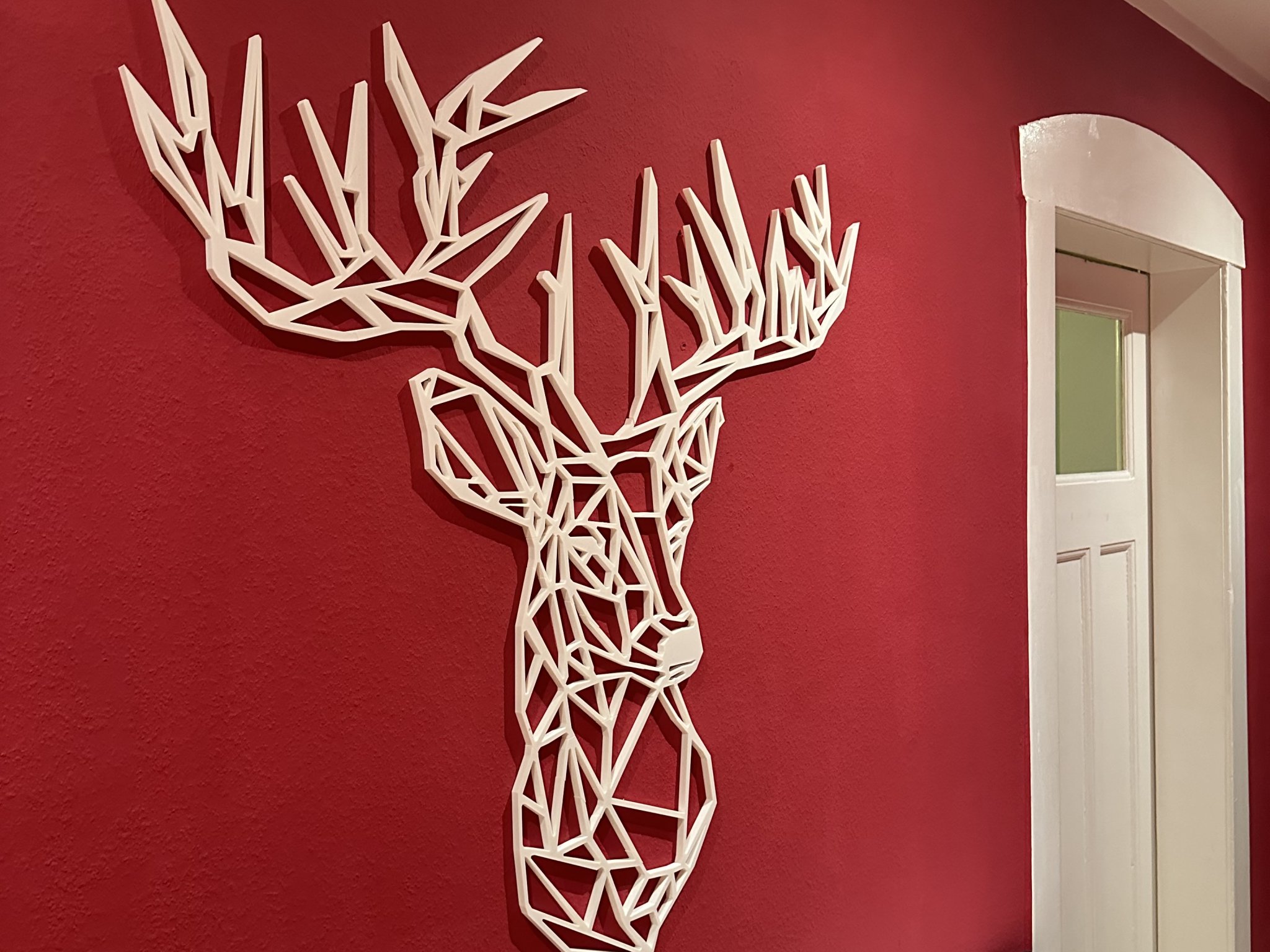 Tiêu đề Đầu hươu low poly Hirsch Kopf đầu tuần lộc Rentie