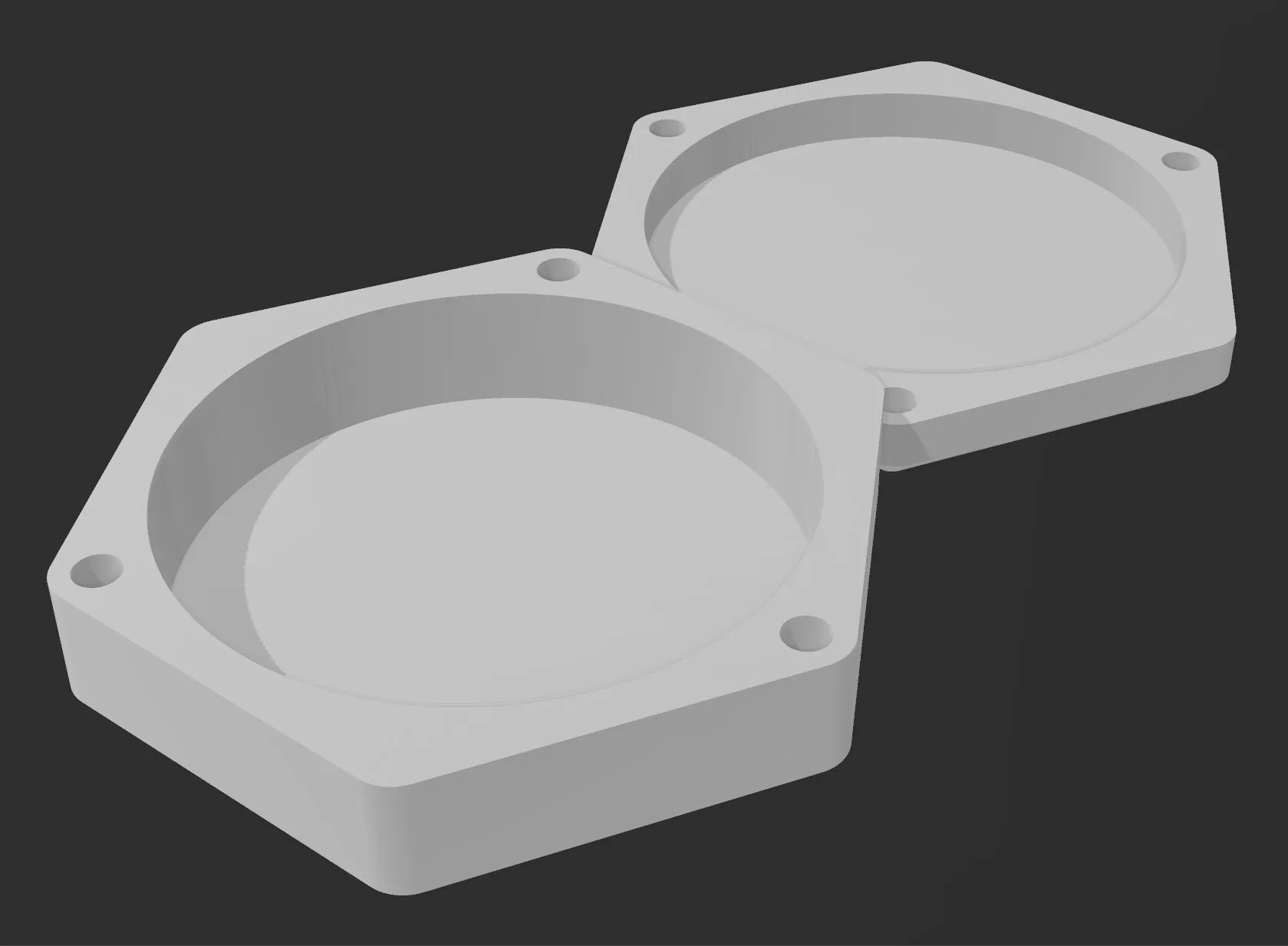 Hộp Đựng Xúc Xắc Lục Giác Có Khe Cắm Nam Châm