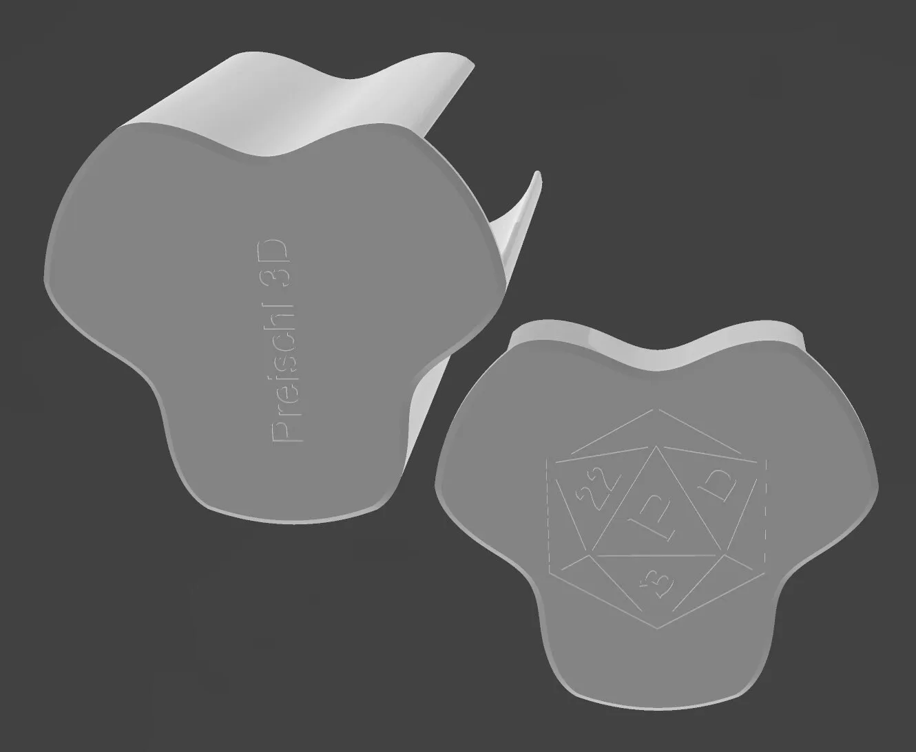 Tháp Hộp Xúc Xắc D20 Tròn Có Nam Châm