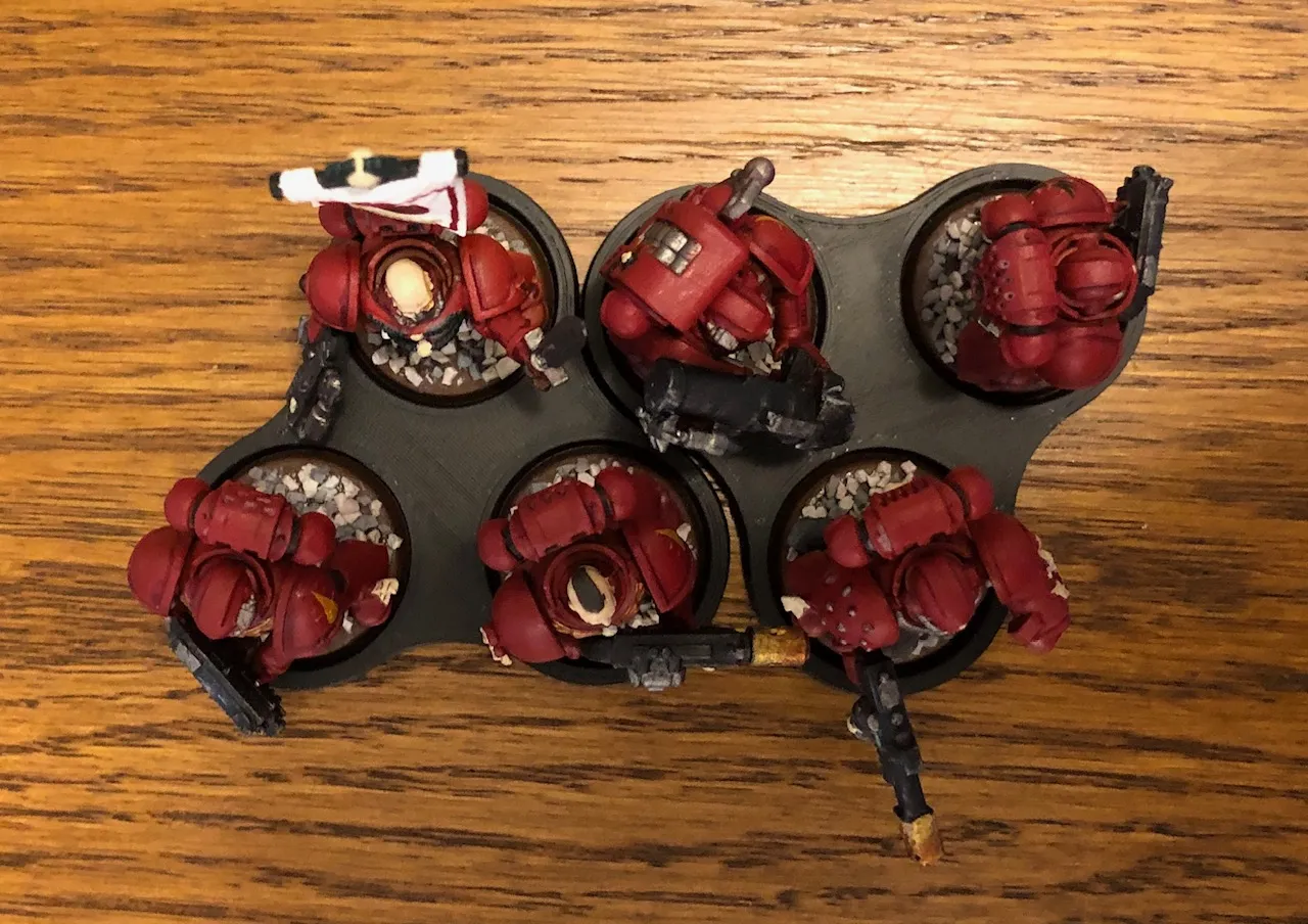 Đế Nhóm 3 Mô Hình - Đường Kính 25mm - Warhammer / D&D