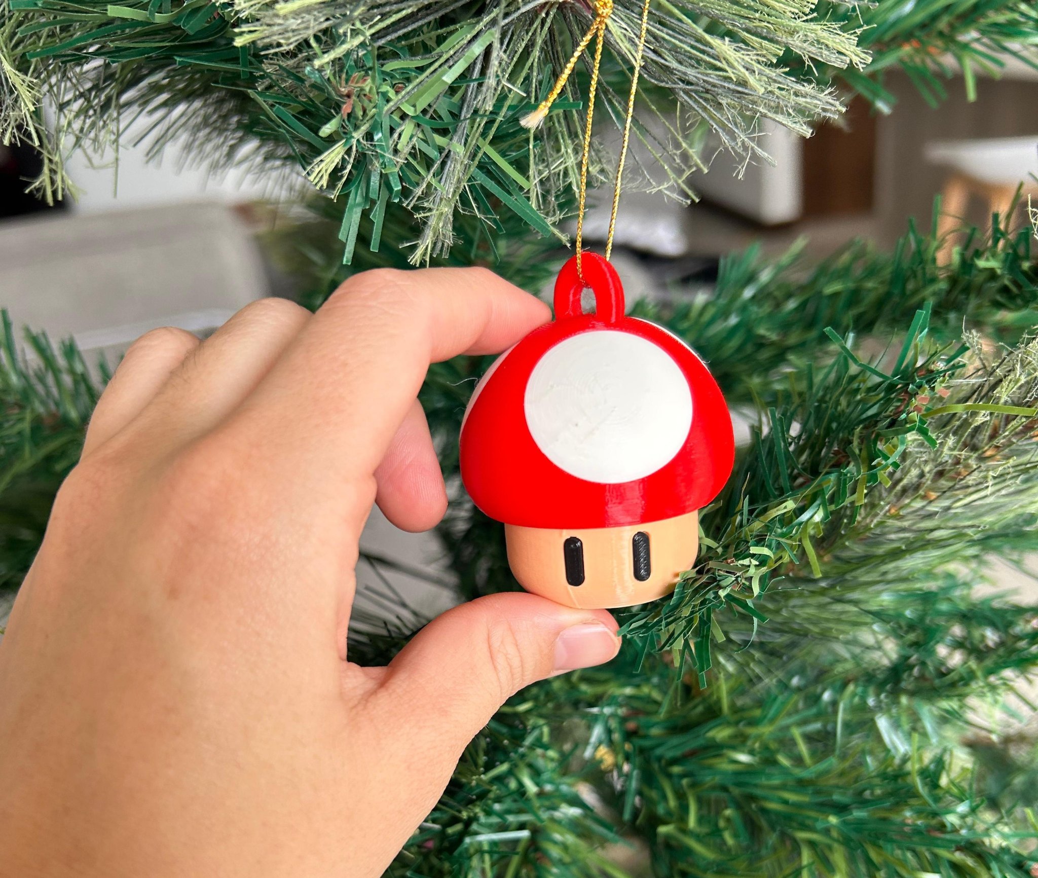 Tiêu đề Mario Nấm Trang Trí Giáng Sinh Tóm tắt Đồ trang trí Gi