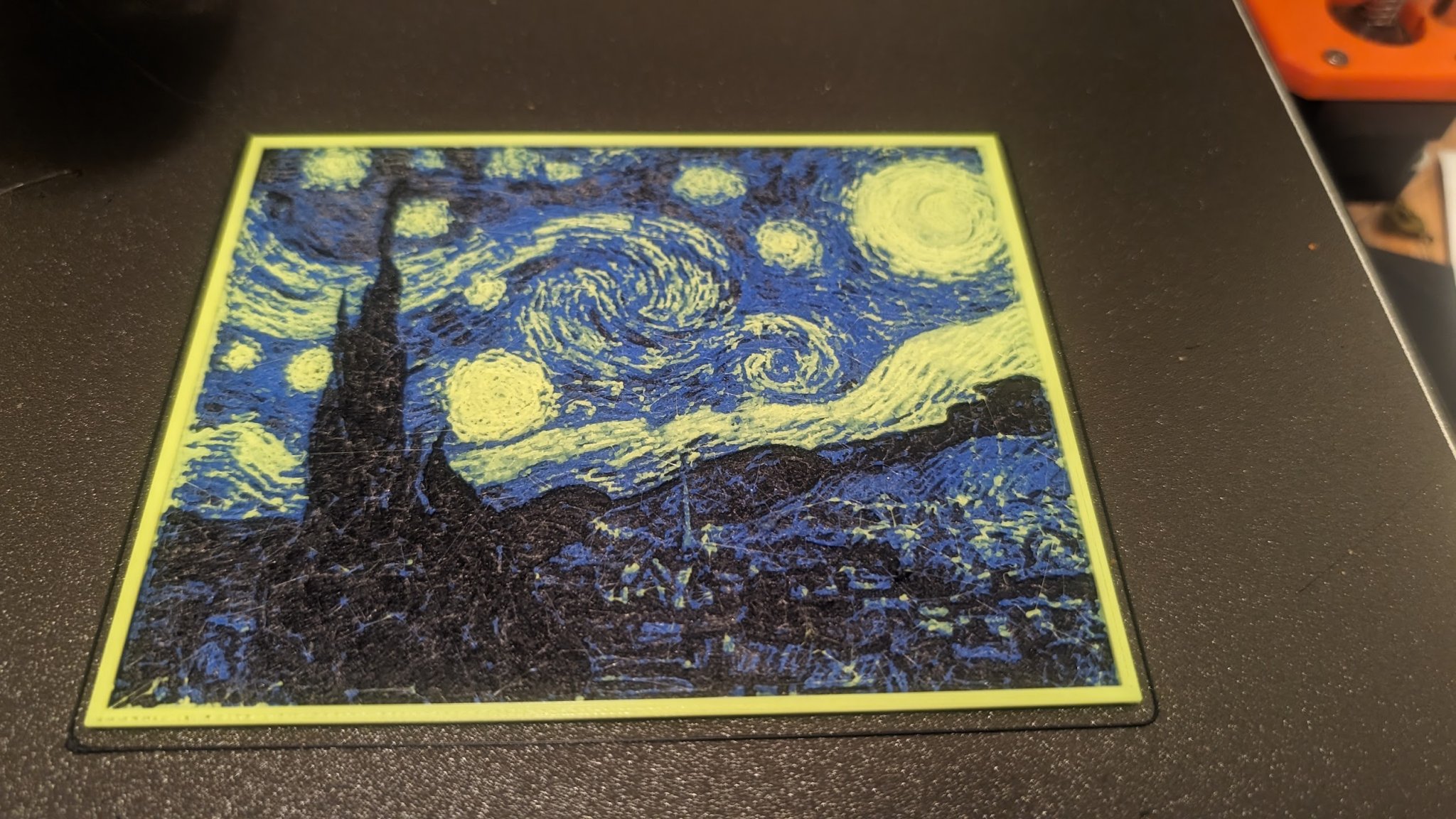Tiêu đề Đêm đầy sao của Vincent Van Gogh Hueforge Print Tóm tắ
