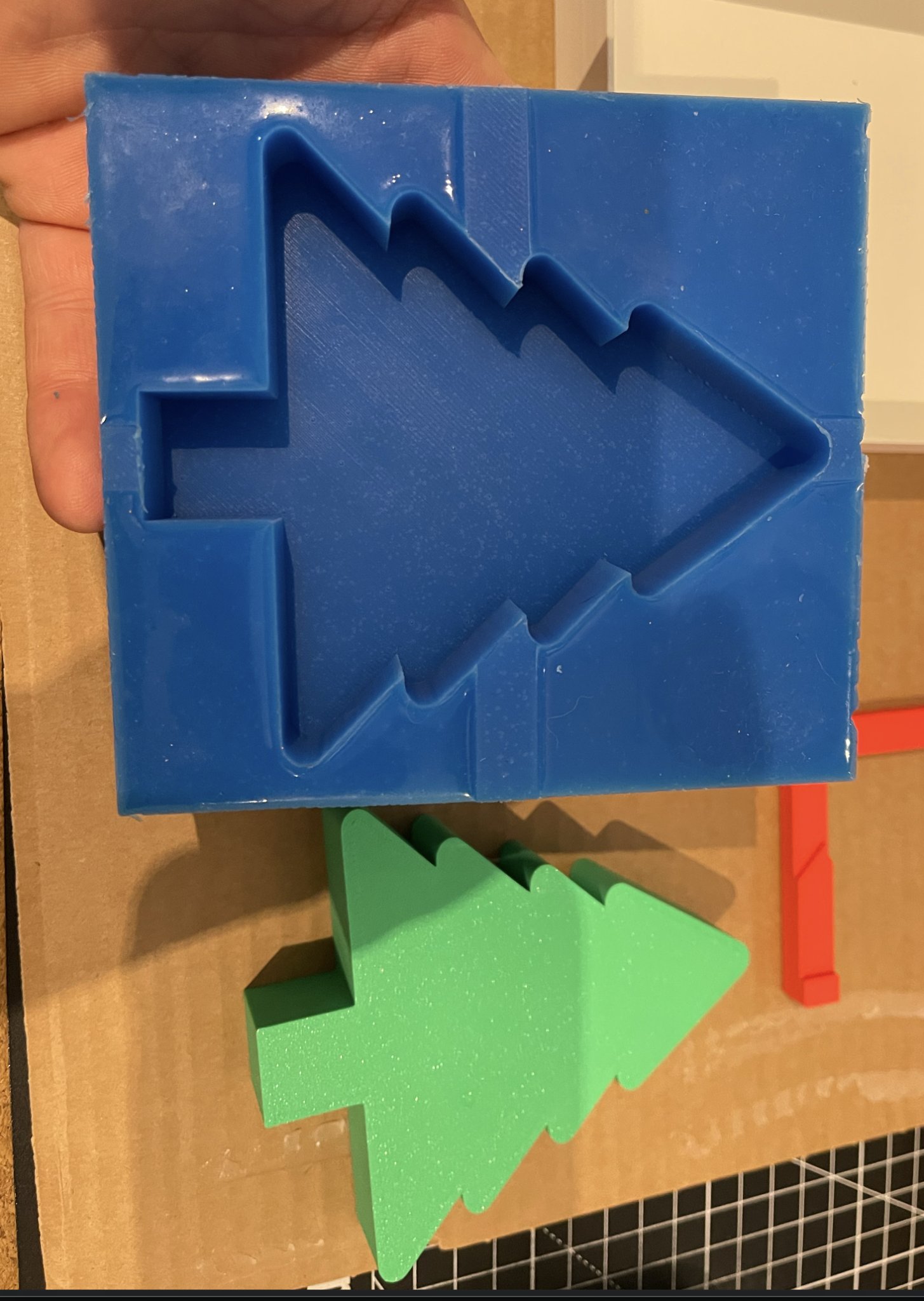 Christmas tree silicon mold for resin