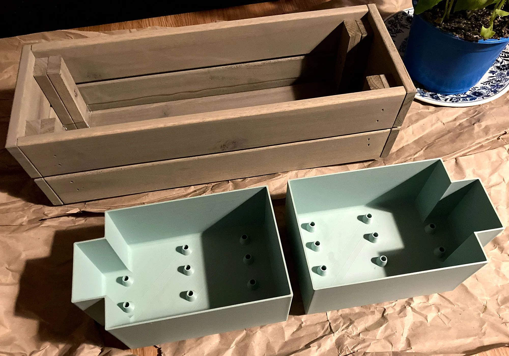 Plant pot for IKEA window box Stjärnanis