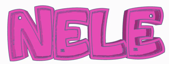 NELE LED- Namenslampe (Name lamp)