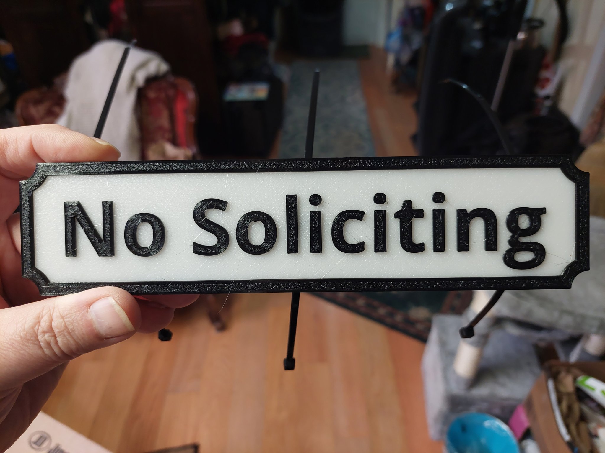 Biển Cấm Xin Số (phiên bản 220 mm)