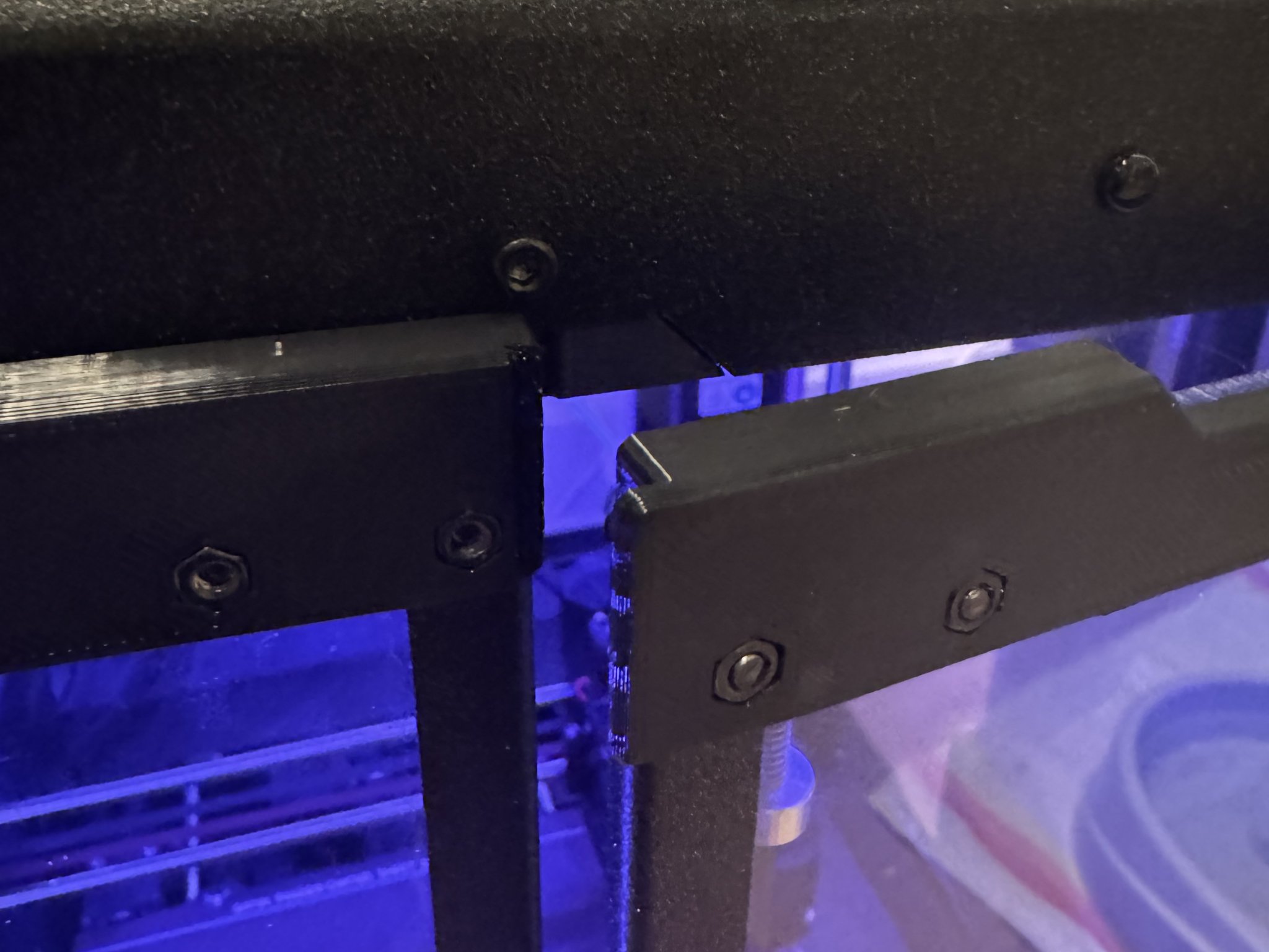 Stiffening Lift-Off Door Hinges for Original Prusa Enclosure with Mechanical Lock