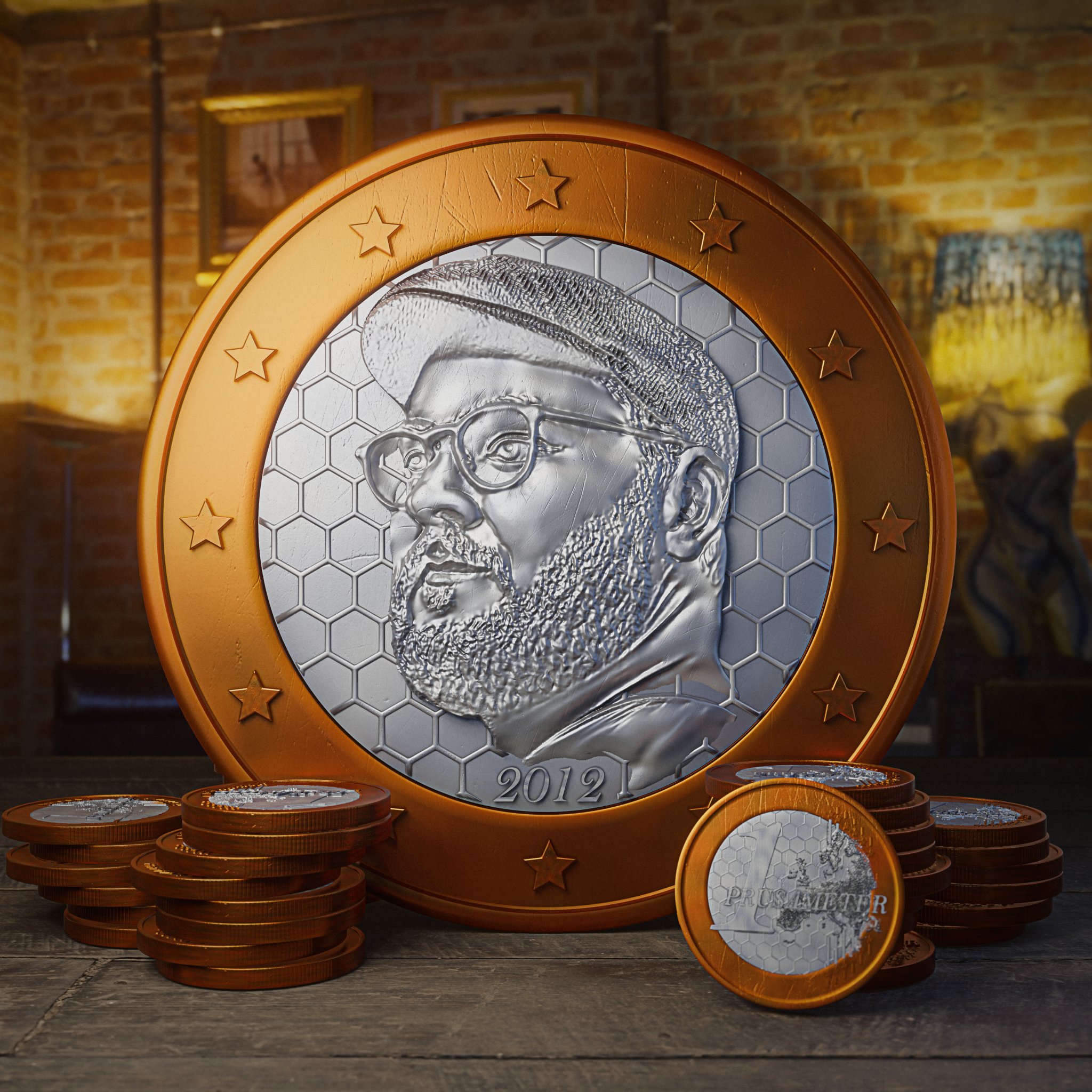 Tiêu đề Prusameter Piggy Bank Tóm tắt Đồng xu Prusameter được t