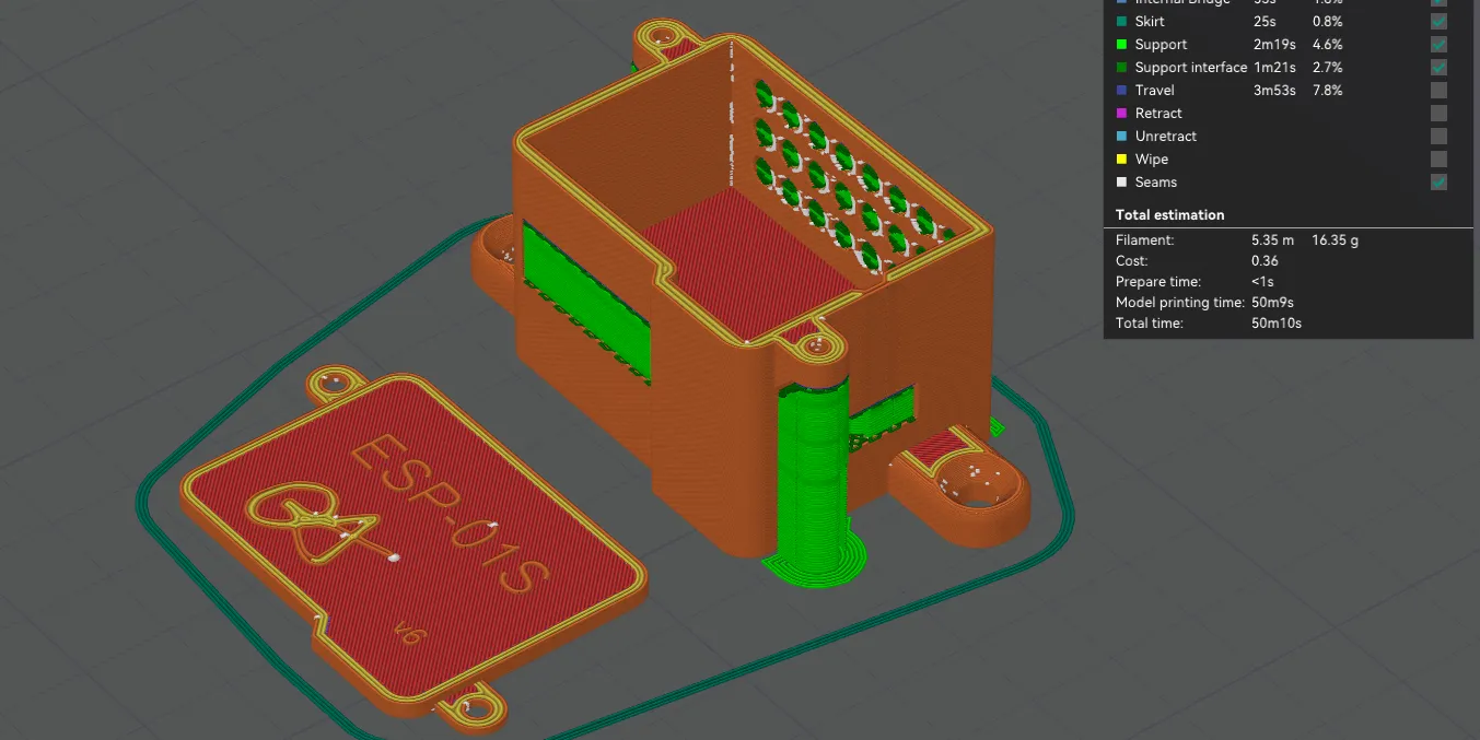 Esp-01s case/wall mount