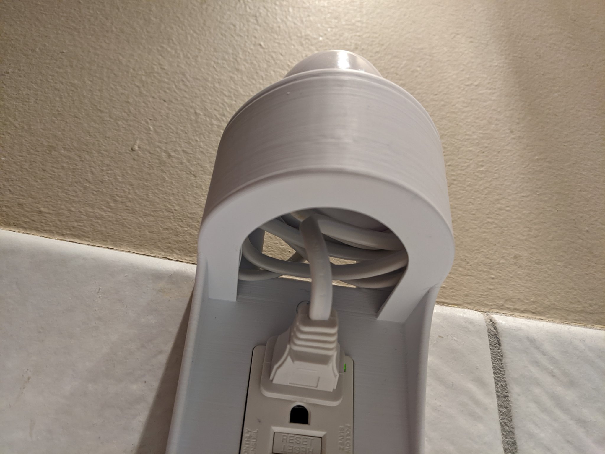 Toothbrush Charger Lightswitch Shelf w/Cord Pocket