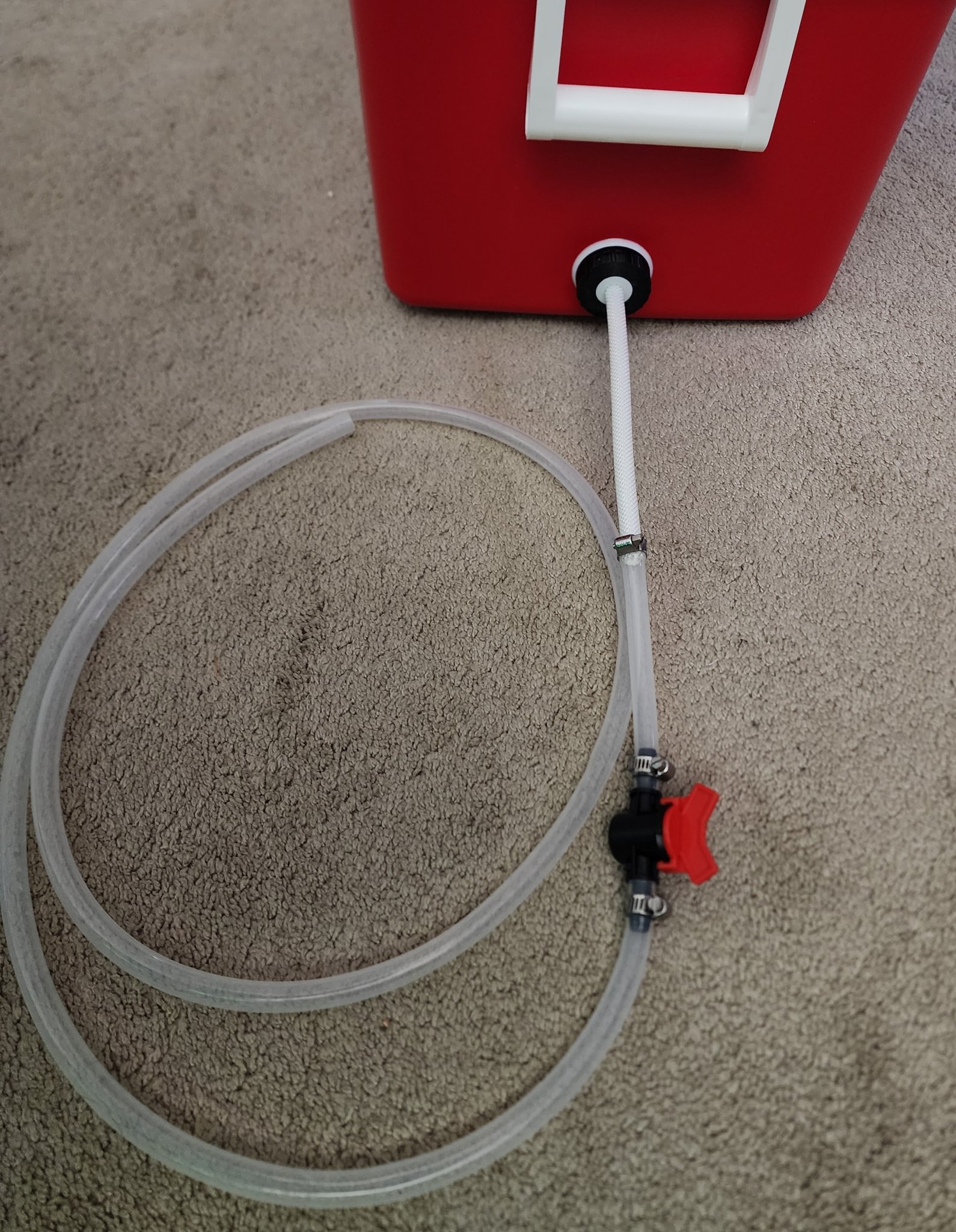 Batch sparge mash tun parts