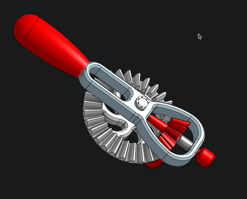 Eggbeater Drill - Fully Printed - No Supports