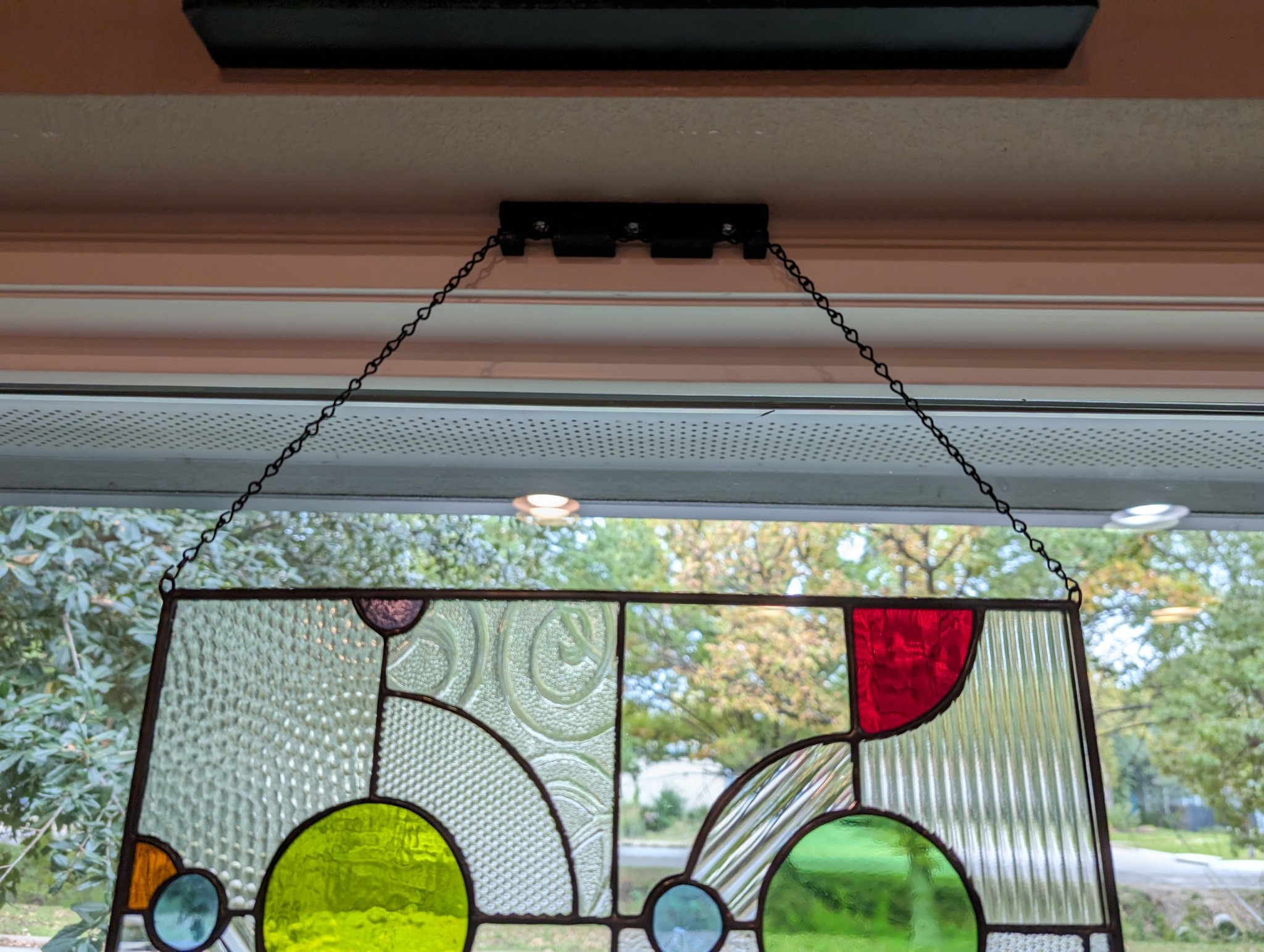 Stained glass hanger