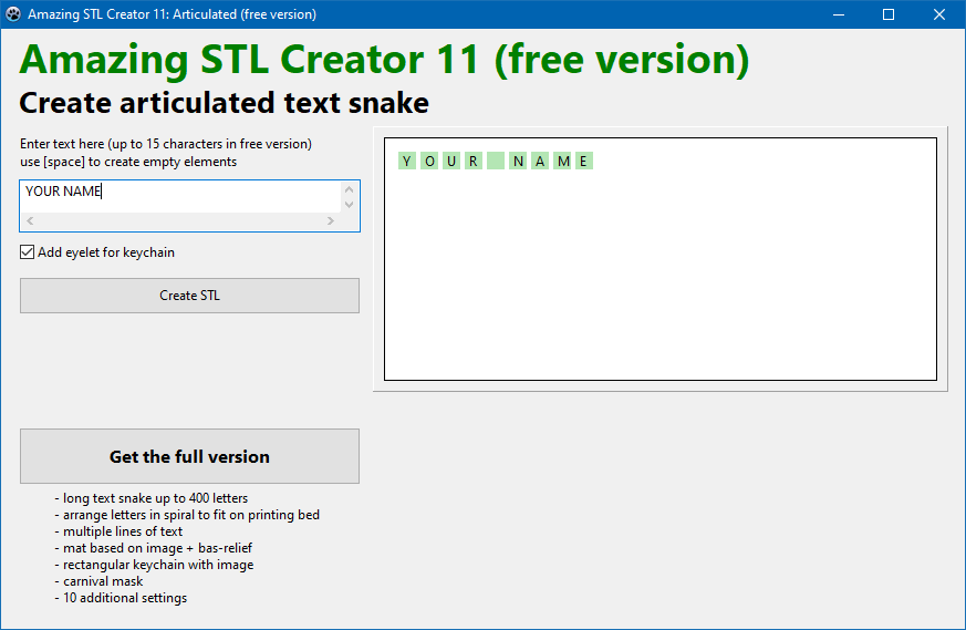 Tiêu đề App tạo móc khóa văn bản khớp nối Tóm tắt Sử dụ