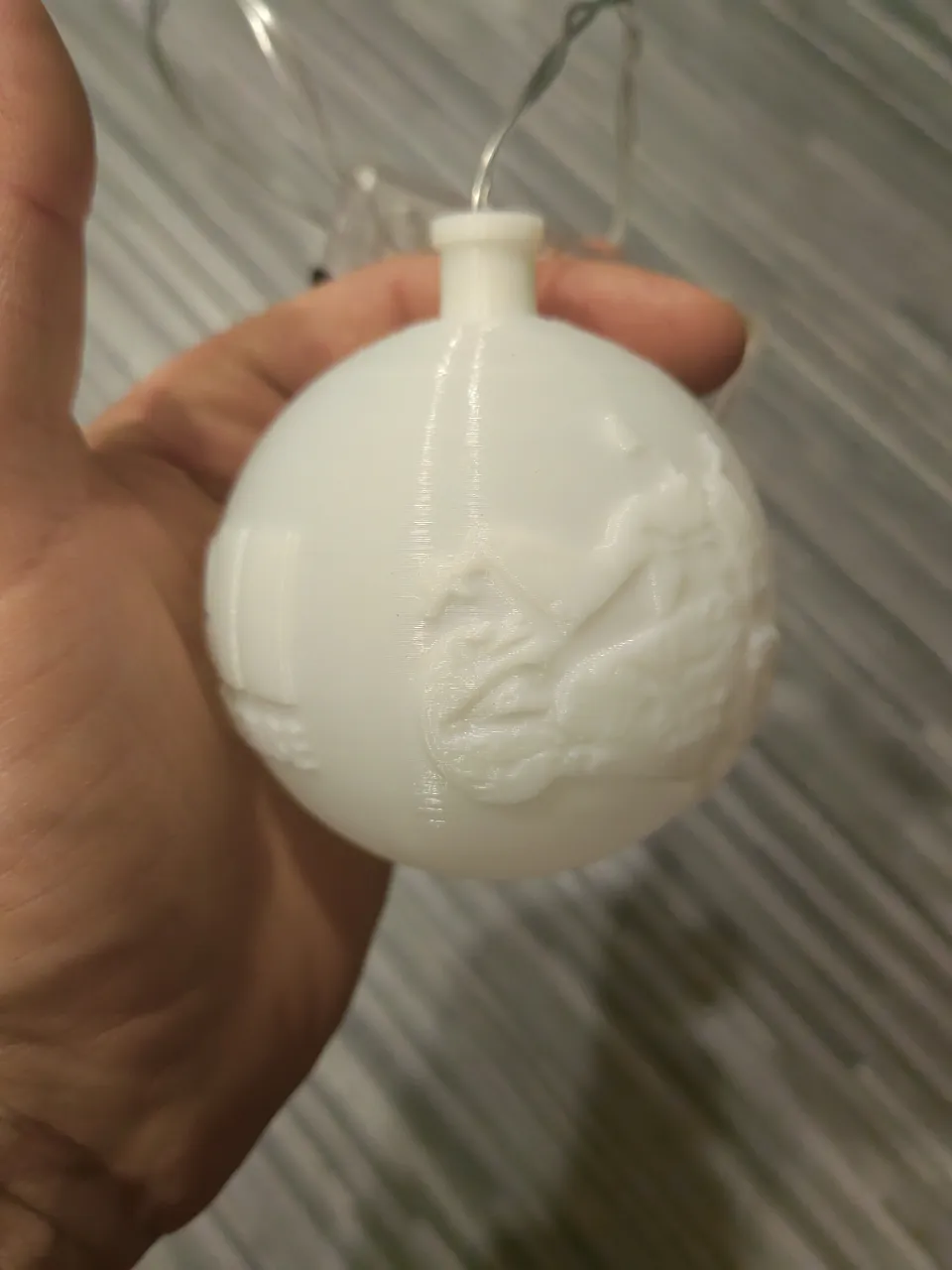 Tiêu đề Vánoční koule Buell litophane Tóm tắt Vánoční ozdoba p