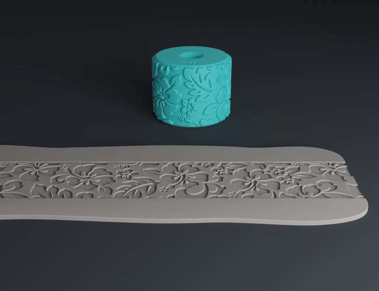 Tiêu đề Con lăn kết cấu hoa giữa 16 Tóm tắt Mô hình 3D kỹ