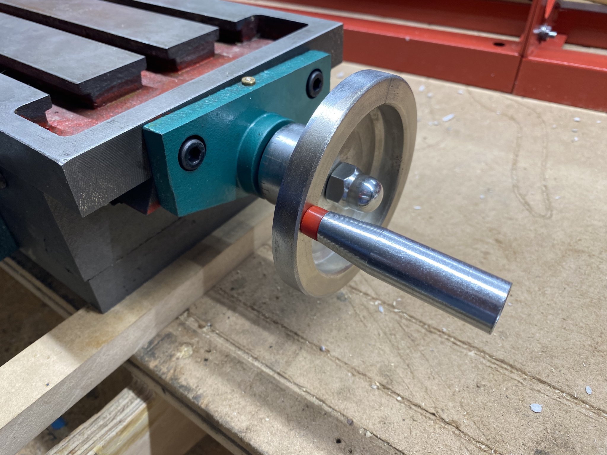 Tiêu đề Tay cầm cho bánh xe tay của Bàn phay VEVOR 177 X 67 Inch M