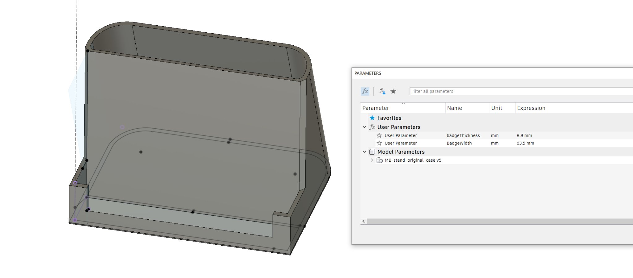 Tiêu đề Tiện ích mở rộng MakerBadge Stand Tóm tắt Vụ án gố