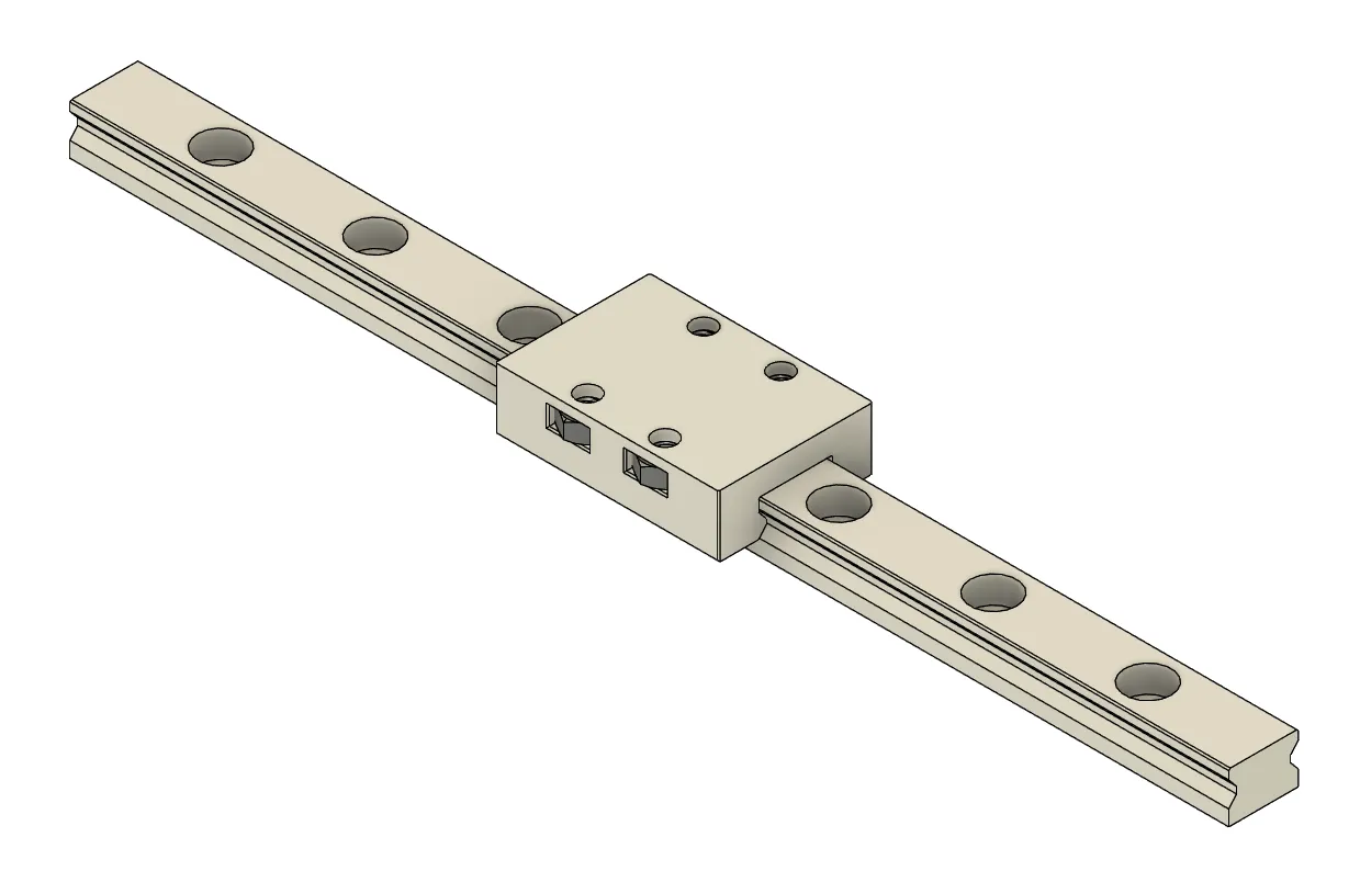 3D-printable MGN rails!